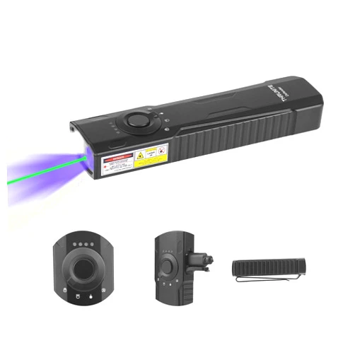 ThruNite Defender 3-in-1 EDC Flat Light – 1600 Lumens Rechargeable Flashlight with White Light, UV Light, and Green Beam, for Outdoor, Everyday Use, Work