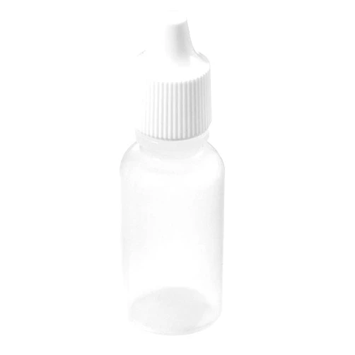 AKOAK 12 Pcs 15ml Plastic Squeezable Eye Liquid Dropper Bottles with Childproof Cap