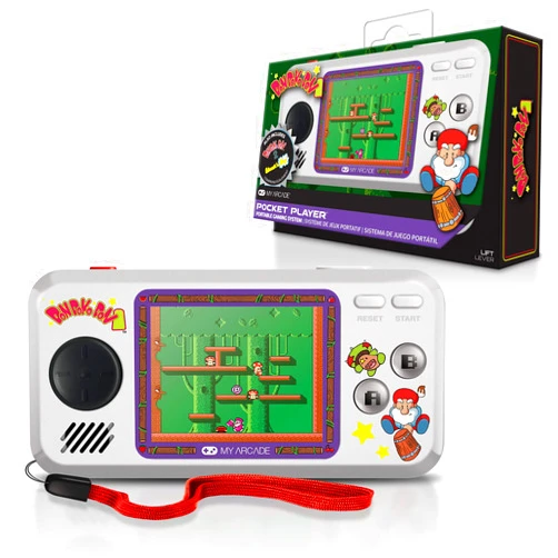 My Arcade Limited Edition Don Doko Don Pocket Player: 3 Built in Games, Don Doko Don 1 and 2, Chack'n Pop, Collectible, Full Color Display, Headphone Jack, Battery or Micro USB Powered