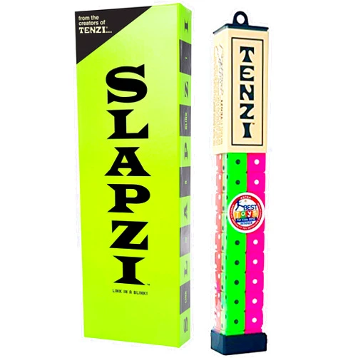 TENZI Dice Party Game and Slapzi Picture Game - A Fun, Fast Frenzy for All Ages - (Colors May Vary)
