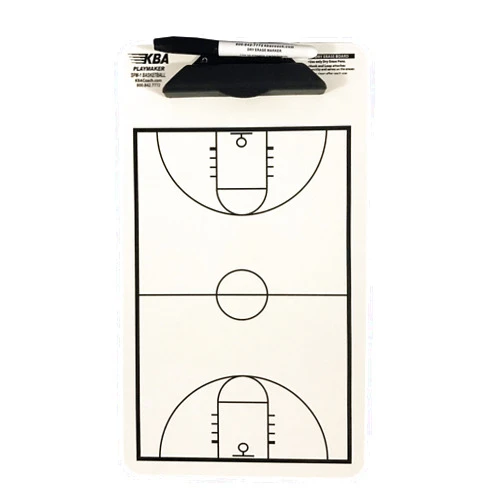 KBA Coach KBA (Korney Board Aids) Play-Maker Bakestball Coaching Dry Erase Clipboard, SPM-1