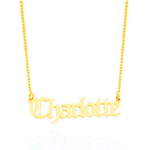 DALMARKT Custom Name Necklace Personalized for Women, 925 Sterling Silver, 14K Gold Dainty Nameplate Pendant Jewelry Christmas Gift for Her Personalized Name Necklace