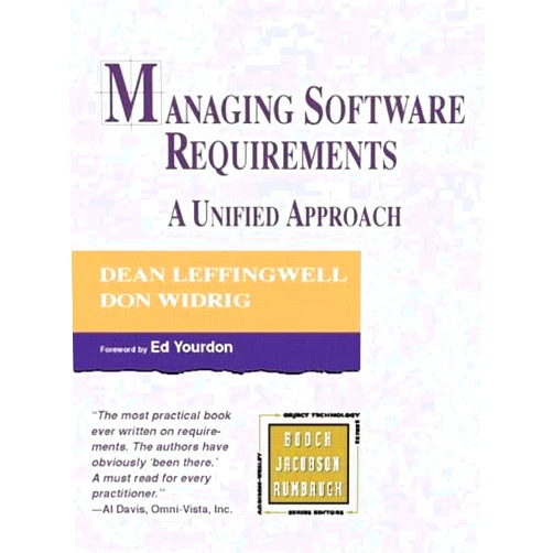 By Dean Leffingwell (Author), Don Widrig (Author) Managing Software Requirements: A Unified Approach (Addison-wesley Object Technology Series)