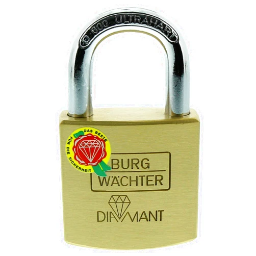 Burg-Wächter Diamant D 600 40 SB Cylinder Lock, Brass