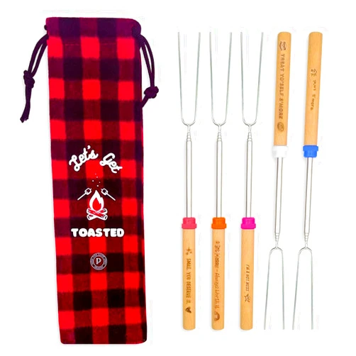 Park Haven Collective Marshmallow Roasting Sticks, Smores Sticks for Fire Pit Long 32