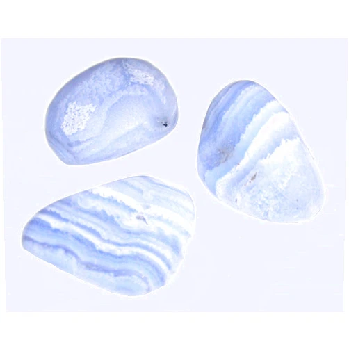 GeoFossils 3 Large Polished Blue Lace Agate