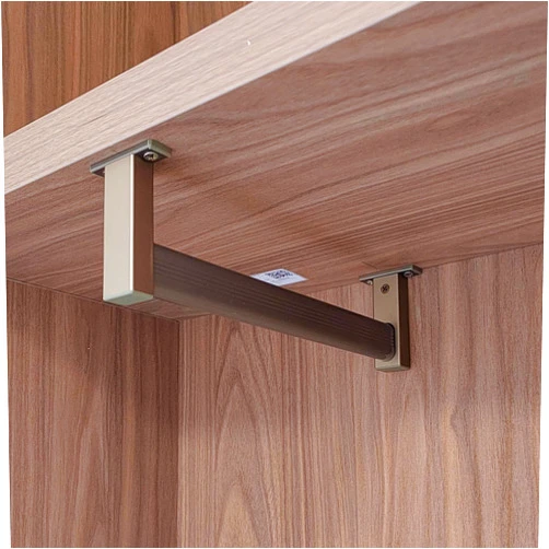 SUCHETA Champagne Top Mount Closet Rods, Heavy Duty Clothes Hanger for Cabinet/Shoe Rack/Wardrobe, 15-31 inch Rustproof Metal Clothes Hanging Bar (Color: Top Mount, Size: 40cm/15.7inch)