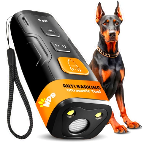 NPS Dog Bark Deterrent Device Stops Bad Behavior | No Need Yell or swat, Just Point to a Dog (own or Neighbor's) Hit The Button | Long-Range ultrasonic