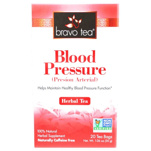Bravo Tea Blood Pressure Caffeine Free 20 Tea Bags