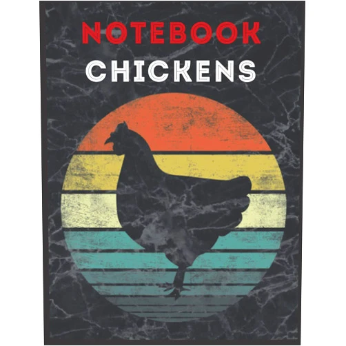 JACKIE LYNN GROSS Chicken Notebook: Blank Lined Journal - Sketch Drawing, Journal Notes Sketchbook - Perfect gift for Chickens Lovers, Students, Teachers and Kids 8.5 x 11 inch 100 Pages
