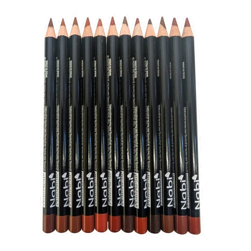 Nabi 12 Pieces, 12 Colors Lip Liner (Browns, 5.5)