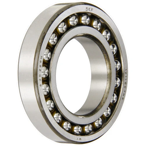 SKF 2207 EKTN9 Double Row Self-Aligning Bearing, Tapered Bore, ABEC 1 Precision, Open, Plastic Cage, Normal Clearance, Metric, 35mm Bore, 72mm OD, 23mm Width