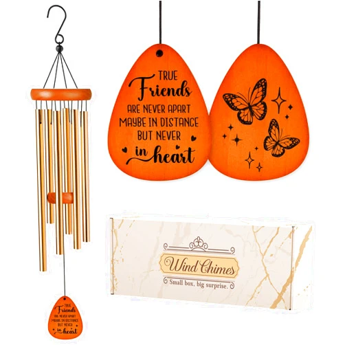 Aurahouse Gifts for Best Friend Women Men, Best Friends Wind Chimes, Birthday Gifts for Women Friendship, Friendsgiving, Long Distance Gifts for Friend Bestie