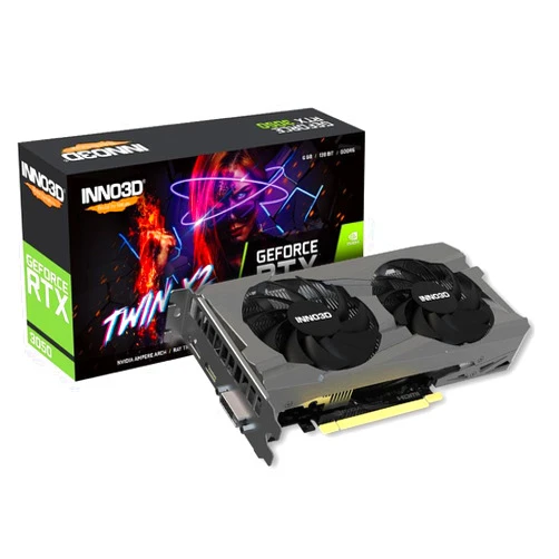 Inno3D GeForce RTX 3050 Twin X2, 6GB, GDDR6, 96-bit Graphics