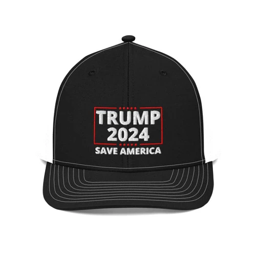 ModernMerchOutlet Trump 2024 Save America Make America Great Again Keep America Great Trump Patriotic Trucker Cap Hat