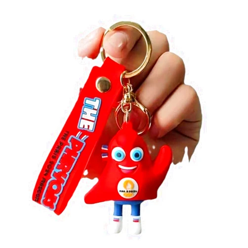 Vimfun Pendant Bag Pendant Souvenir Gift Wholesale Cross-Border Paris Sports Games Cute Mascot Phryge Doll Keychain