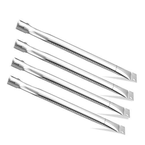 Zemibi Grill Burner Tube, 4 PC Universal Stainless Steel Pipe Tube BBQ Gas Repair Parts Kits for Brinkmann, Charmglow, Uniflame and Outdoor Gourmet Grill Models, Grill Replacement for CTB3, 15.875