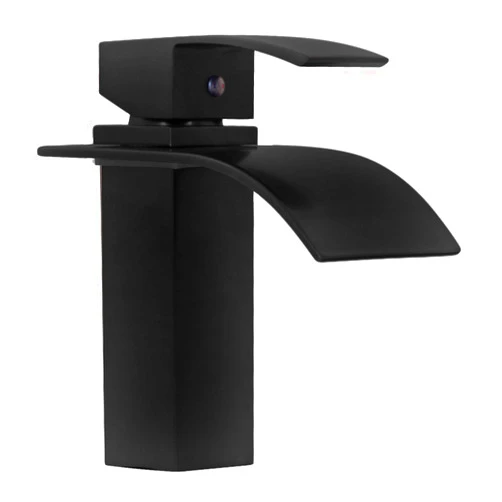 Miseno ML531 Remi 1.2/2.2 GPM Single Hole Waterfall Bathroom Faucet - Flat Black