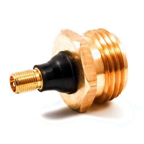Camco RV Brass Blow Out Plug | Helps Clear Your RV's Water Lines During Winterization and Dewinterization (36153)