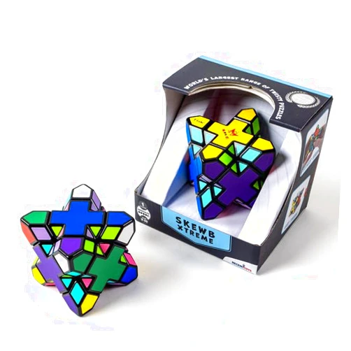 Meffert's Skewb Xtreme - The Original 10-Sided Diamond Brainteaser Puzzle Challenge from Recent Toys - Travel Friendly Fun for Ages 9 - Adult