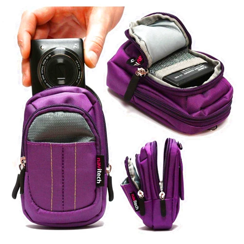 Navitech Purple Digital Camera Case Compatible with Actinow 2.7K Digital Camera