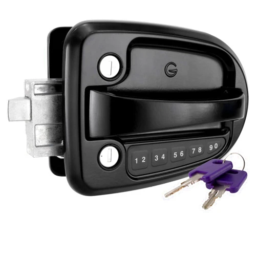 RecPro RV Bluetooth Electronic Entry Door Lock with Deadbolt with Integrated Keypad | Keyless RV Door Handle