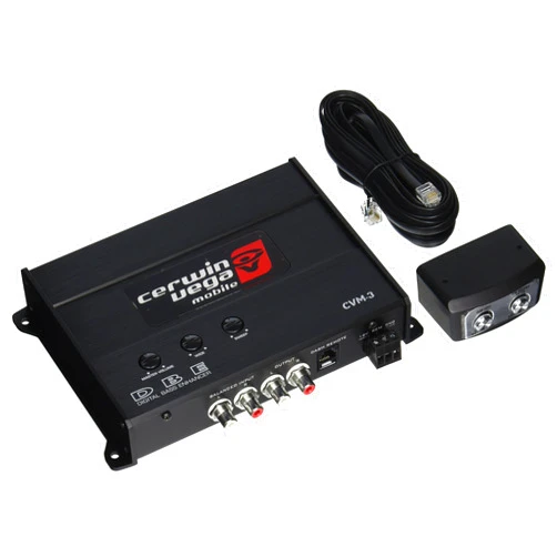 Cerwin Vega Mobile CV CERWIN Vega Series Digital Car Audio Bass Enhancer Driver Equalizer - Ultimate Sound Upgrade for Your Car Stereo System - Maximize Bass Performance and Control with Dash Mount Remote