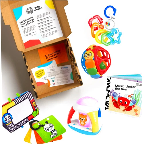 Baby Einstein Baby's First Art Teacher Developmental Toys Kit and Gift Set, Newborn and up