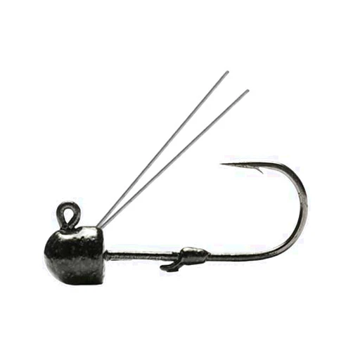 Mustad Weedless GP Jig Head - Pumpkin Seed, 1/16oz, One Size, Multi, High Carbon Steel, Rolled In Point, Fishing Hook, 1 Piece