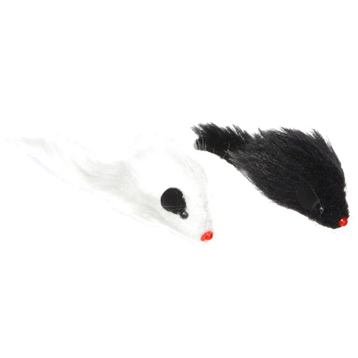 SPOT Twin Plush Mice Cat Toy- Rattle and Catnip Toy for Indoor Cats and Kittens - Classic Toy for Batting and Chasing Around - Fun Entertainment for Hours - 4.5in, 2pcs