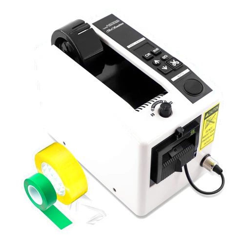 BriSunshine Electric Tape Cutting Machine,Automatic Tape Dispenser Cutter for Wrapping/Packing, with 999mm Cutting Length for Various 8-50mm Width Tapes