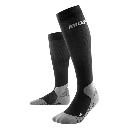 CEP Mens Hiking Socks, 20-30 mmHg Compression, Light Merino Wool, Tall Knee High