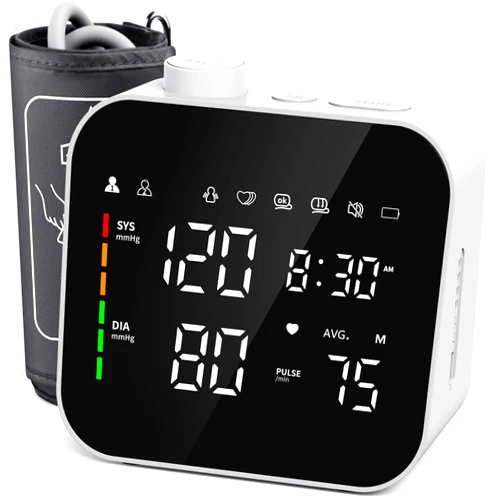 PEAKME Blood Pressure Monitor Upper Arm Cuff 8.7-16.5 in Blood Pressure Machine 240 Sets Memory Large LED Backlit Screen Blood Pressure Monitor with Storage Bag