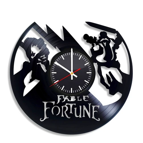 BroStore Decor Fable Fortune Vinyl Wall Clock, Clock with The Image of a Video Game, Wall Clocks for Different Types of Rooms and Premises, Art,Gift for Any Occasion