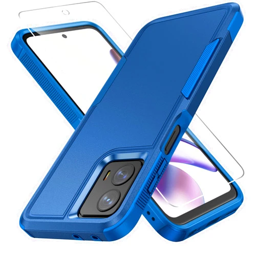 JXVM for Moto G-Power/G-5G 2023 Case: Dual Layer Heavy Duty Tough Rugged Lightweight Slim Shockproof Protective Phone Case | Durable Phone Cover for Motorola G Power & G 5G 6.5inch 2023 (Navy Blue)