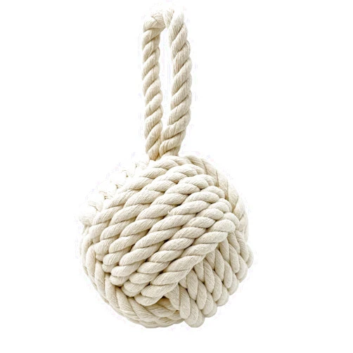 Zilphoba Door Stopper, Decorative Rope Ball Weighted Outdoor Door Stop