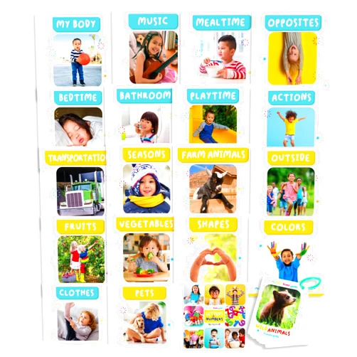 TOYVENTIVE Board Books for Toddlers 1-3, Montessori Toys for 1 Year Old Boy Birthday Gift, Toddler Board Books for 1-2 Year Olds & Ages 1-3