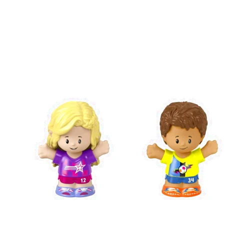 Fisher-Price Little People Toddler Soccer Sports Friends 2 Pack Boy Girl Figure Set