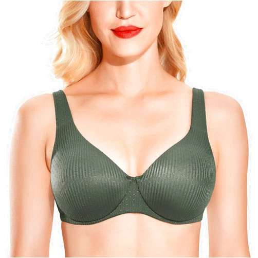 AISILIN Women's Minimizer Bras Plus Size Unlined Full Coverage Underwire Bra