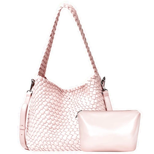 OlyPegic Woven Bag for Women, Woven Tote Bag Vegan Leather Retro Handbag, Handmade Summer Beach Bag Large Capacity Bags