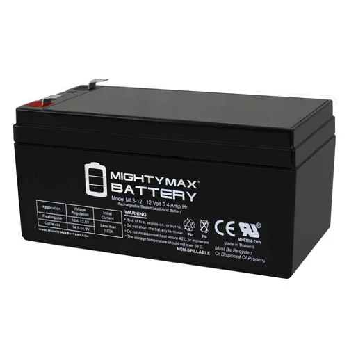 Mighty Max Battery 12V 3.4AH Compatible Battery for APC ES BE350G BE350T BE350U RBC35