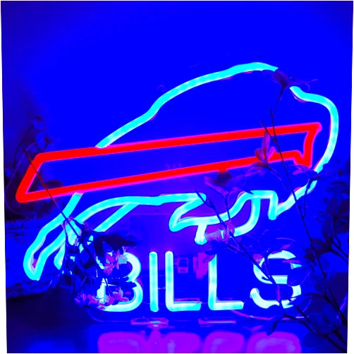 BNBIDEN Football Neon Signs Led Sign for Wall Decor Man Cave Rugby Team Light Up Sign Gifts for Football Fans