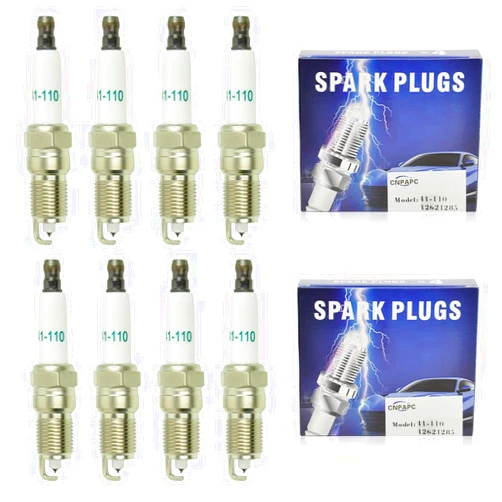 CNPAPC 8Pcs 41 110 Iridium Spark Plugs OE# 12621258 For Chevrolet Chevy GMC Cadillac Buick,Hummer h2 h3,Isuzu,Pontiac,Saab, Suburban,Silverado V8 4.8L/5.3L/6.0L/6.2L