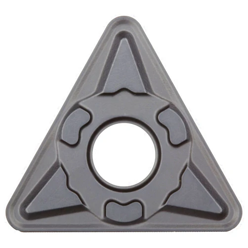 Sandvik Coromant T-Max P Carbide Turning Insert, TNMG, Triangle, KM Chipbreaker, GC3205 Grade, Multi-Layer Coating, TNMG 434-KM, 1/2