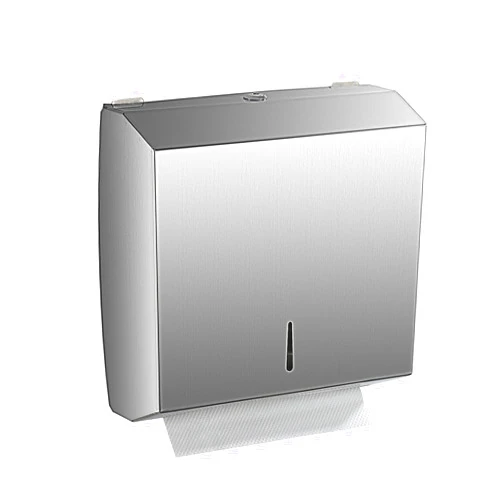 FVITA Paper Towel Dispenser Wall Mount Commercial C Fold Multifold Hand Paper Towel Dispenser with Lock Brushed Nickel Stainless Steel