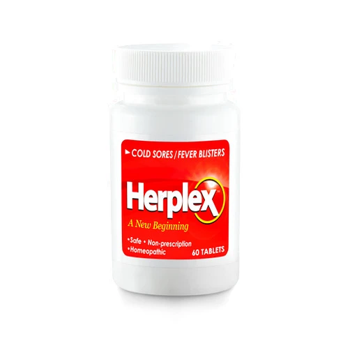 Herplex Premium Tablets | Helps Against Outbreaks & Cold Sores with No Side Effects | Helps to Quickly Ease & Reduce Symptoms of Cold Sore, & Fever Blisters | 60 Tablets