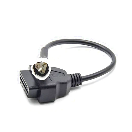 EMoto Solution Universal Motorcycle OBD 3 Pin Cable Motorbike Diagnostic Connector to OBD2 Kline
