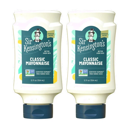 Sir Kensington's Mayonnaise Pack of 2 Classic Mayo Gluten Free Non- GMO Project Verified Shelf-Stable 12 oz