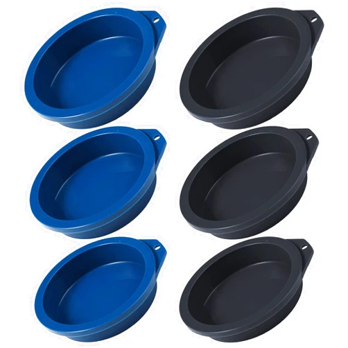 Webake Air Fryer Egg Mold 6PCS Round Silicone Molds for Baking Muffin Top Pan 4 inch Mini Pancake Mold for Cake, Muffin Top