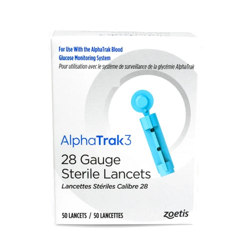 AlphaTrak 3 28 Gauge Sterile Lancets for AlphaTrak 3 Blood Glucose Monitoring System 50 Count